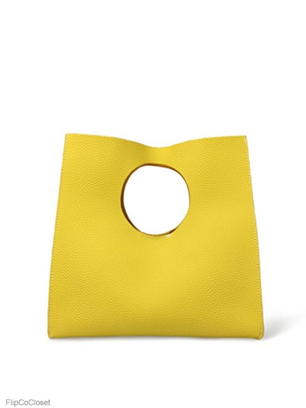 Vintage Minimalist PU Leather Handbag Clutch Small Tote
